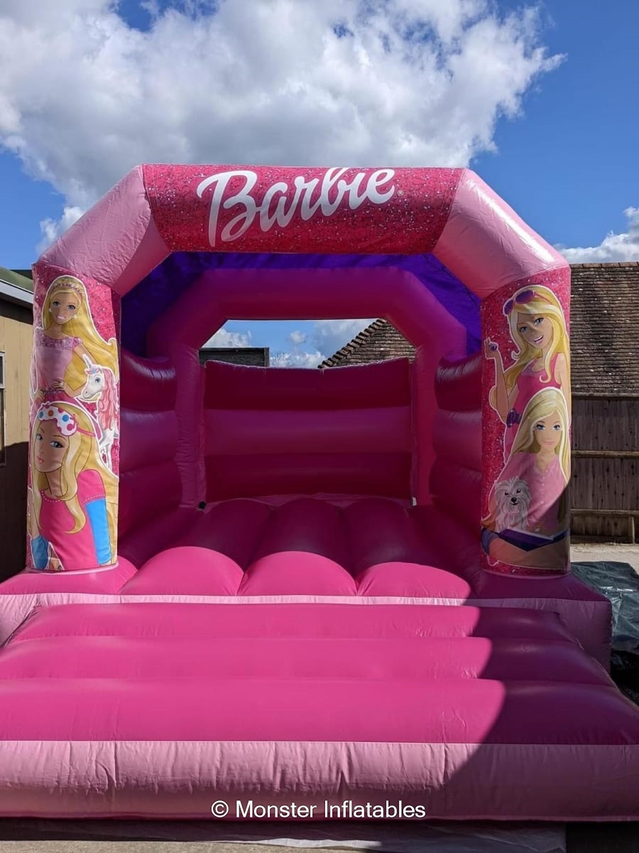 Barbie Bouncy Castle (Pink 15x12) - Bouncy Castle & Soft Play Hire in ...