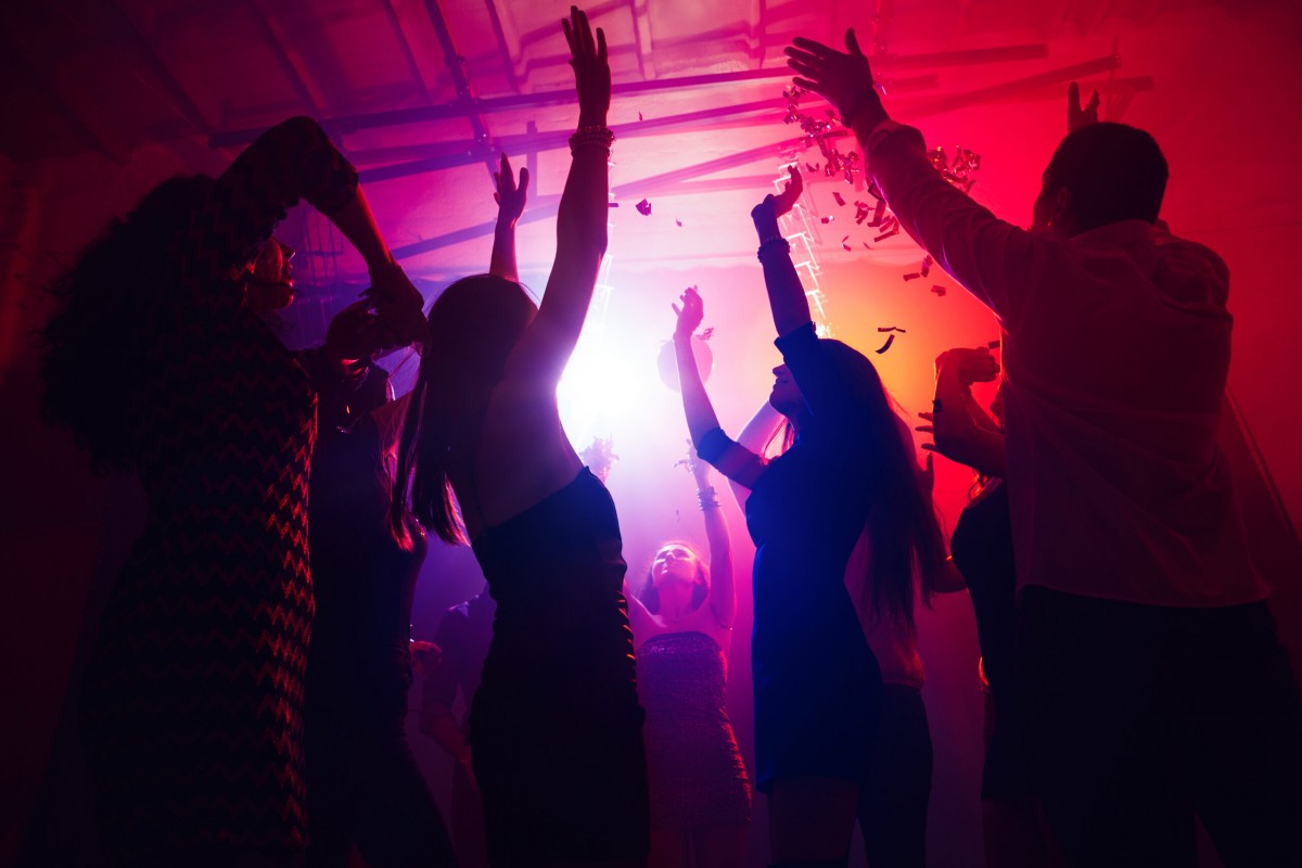 People dancing at a nightclub